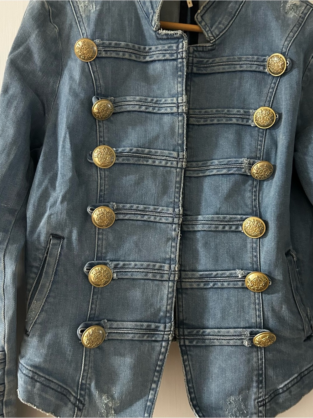 Free People Military Denim Jacket - Picture 5 of 9